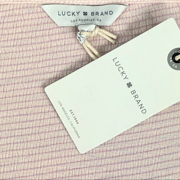 *SOLD* LUCKY BRAND | Washed Blush Bell Sleeve Top - Picture 5 of 5